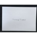 A4 White & Shiny Silver Ceremony envelope - No Rings - 8 pack